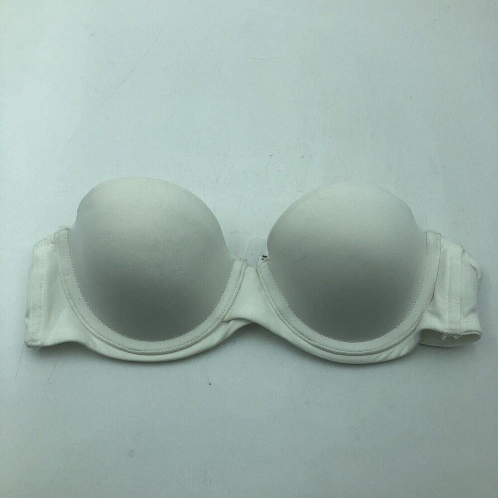 Sweet Nothings by Maidenform Sz 34A Strapless Padded Push Up Bra White